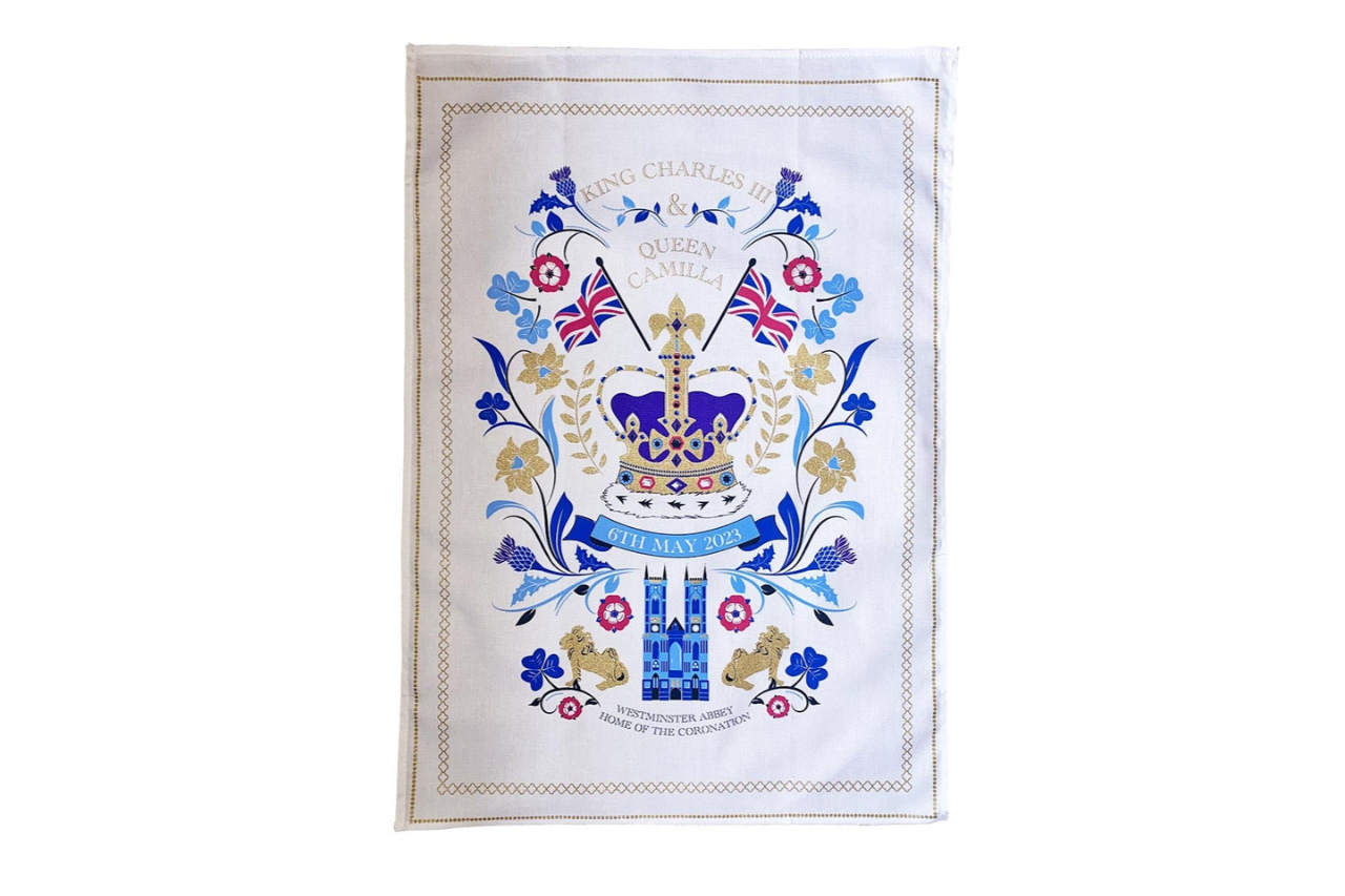 <p>Various embroidered items for sale in the Westminster shop, </p>
<p>from shoppers to bookmarks to tea mats</p>
